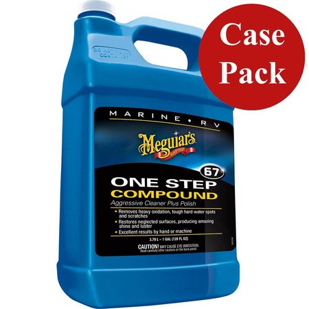 MEGUIARS Meguiar&#39;s Marine One-Step Compound - 1 Gallon *Case of 4* M6701CASE